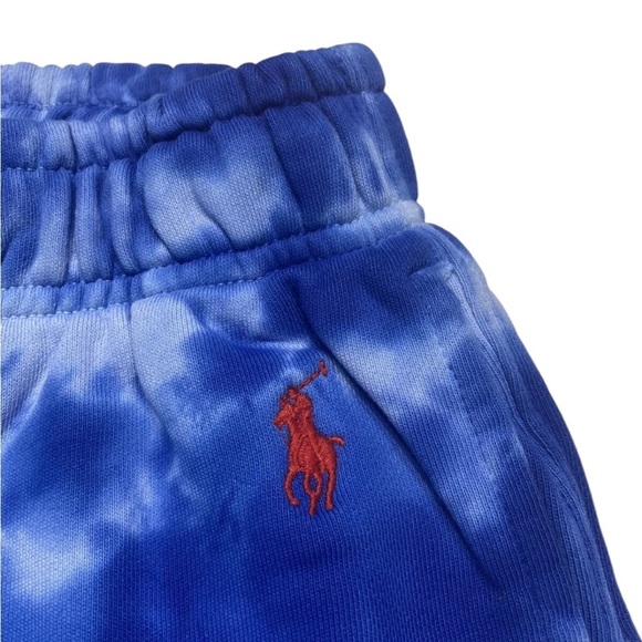 POLO Ralph Lauren Blue Marble Joggers Sweatpants Casual Pants Women's Small NWT - Picture 7 of 7